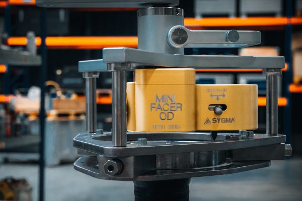 Sygma MiniFacer OD manual flange facing machine